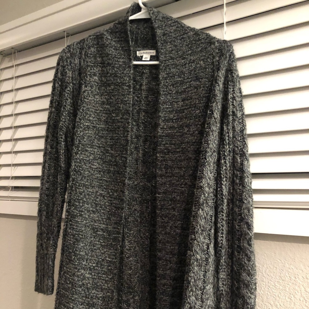 Black and grey cardigan